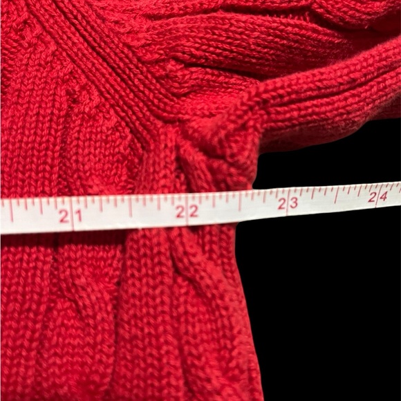 Lauren by Ralph Lauren Red Women’s Cable Knit Sweater - Picture 3 of 6